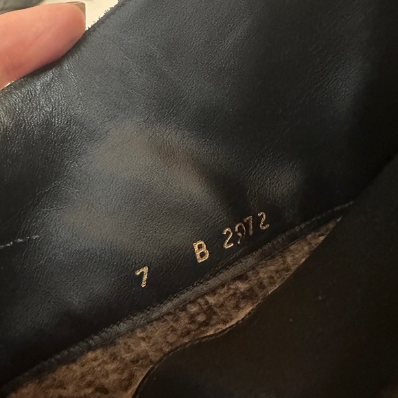 Vintage Leather Wool-Lined Boots Size 7 - Picture 3 of 7